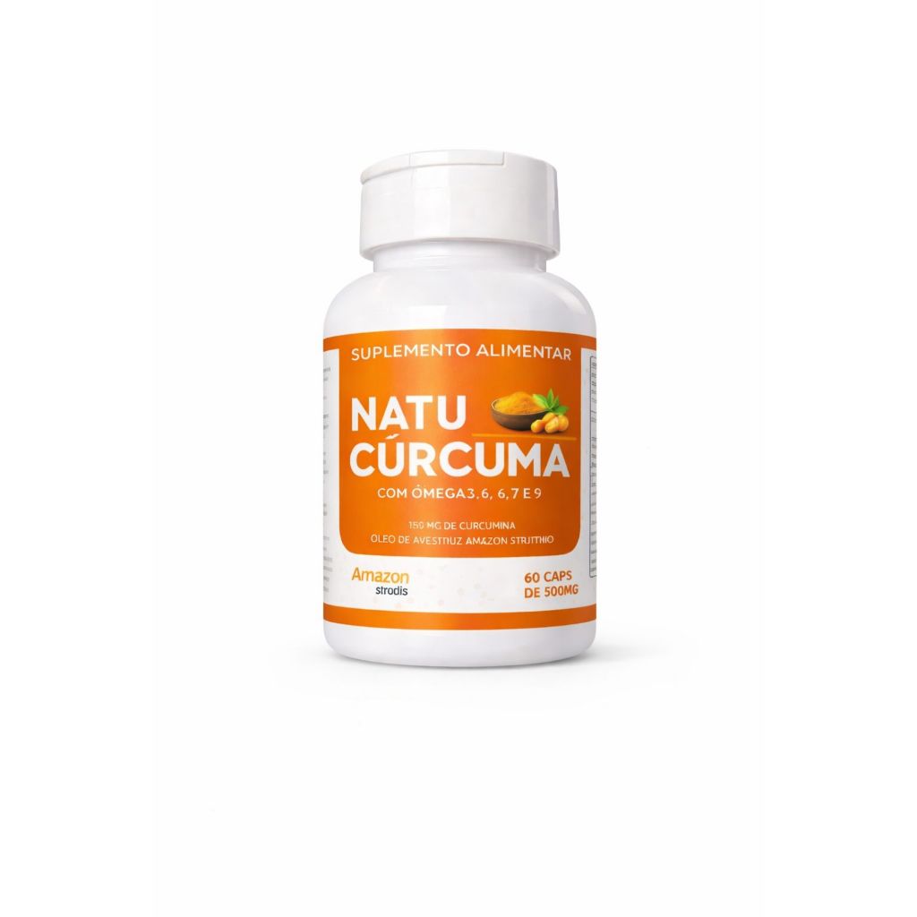 NATU-CURCUMA COM ÔMEGA 3.6.7. E 9 60 CÁPSULAS AMAZON STRUTHION