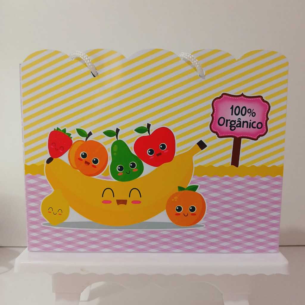 Sacolinha Personalizada Quintandinha Frutinhas | Lembrancinha de Aniversário - PEGUE E MONTE - PRONTA ENTREGA