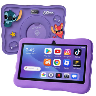 Tablet Infantil 6gb +128gb memoria interna, Com Jogos, Capa Temática e Caneta e Wifi Jogos Online