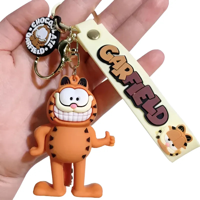 Chaveiro 3d Gato Garfield Coleção Personagem Acessório Chave Carro Bolsa Presente Desenhos Animados