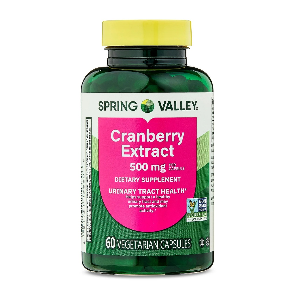 Cranberry Extract 500 Mg Spring Valley 60 Cápsulas
