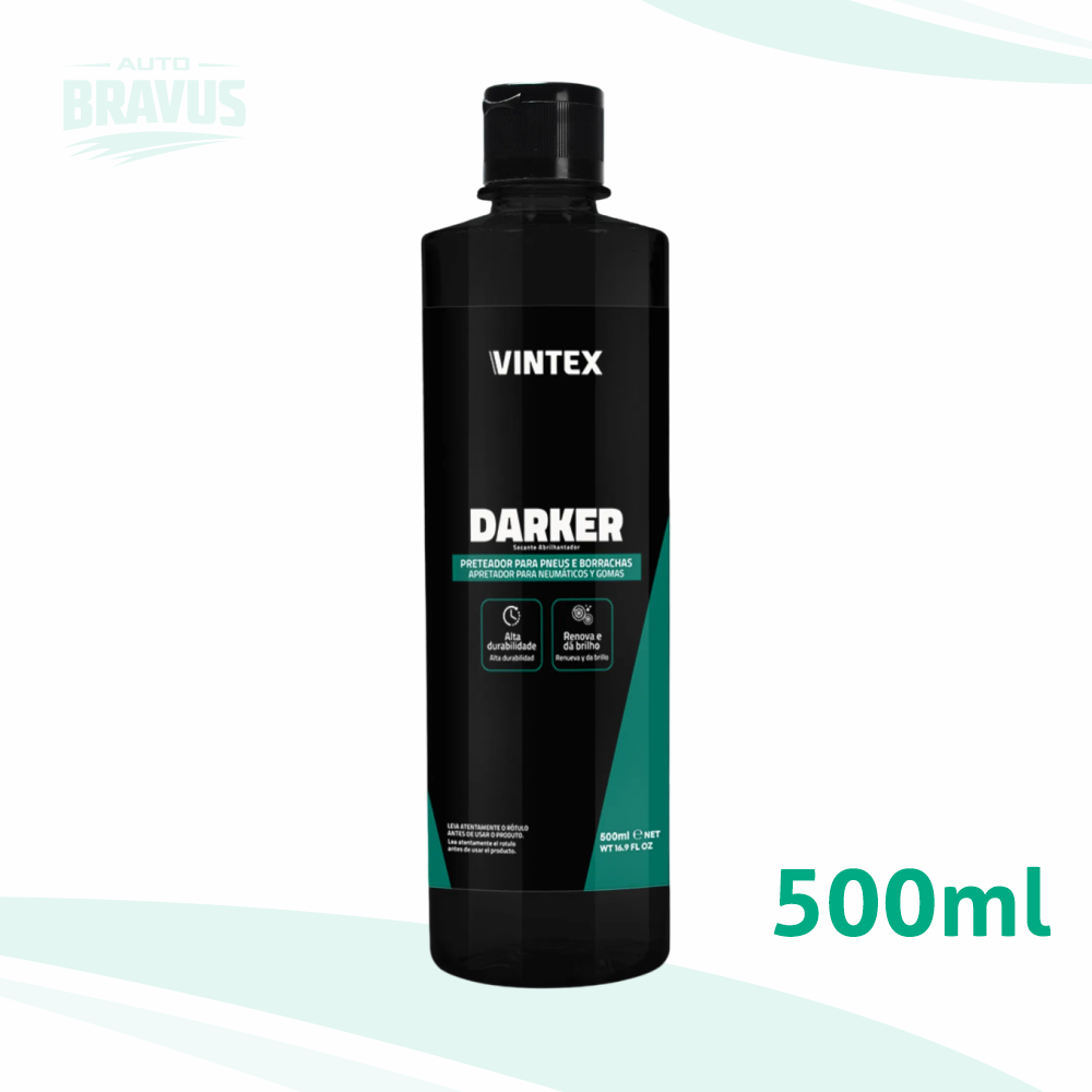 DARKER 500ML - VINTEX/VONIXX - Pretinho Revitalizador de Pneus e Borrachas
