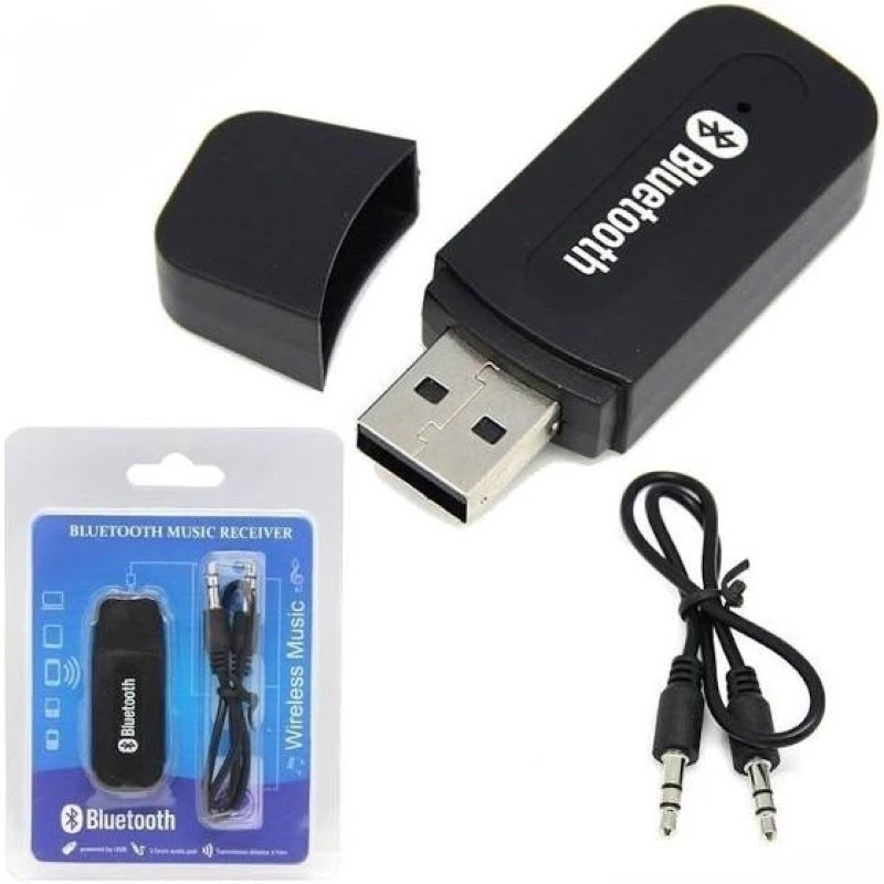 Adaptador Receptor Bluetooth Usb Música P2 Chamada Som Do Carro e caixa de som bu-598
