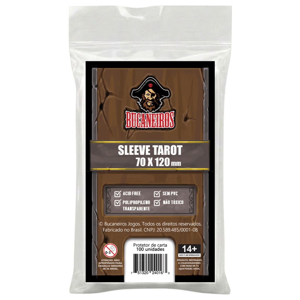 SLEEVE TAROT (70x120) - BUCANEIROS em Oferta na Shopee