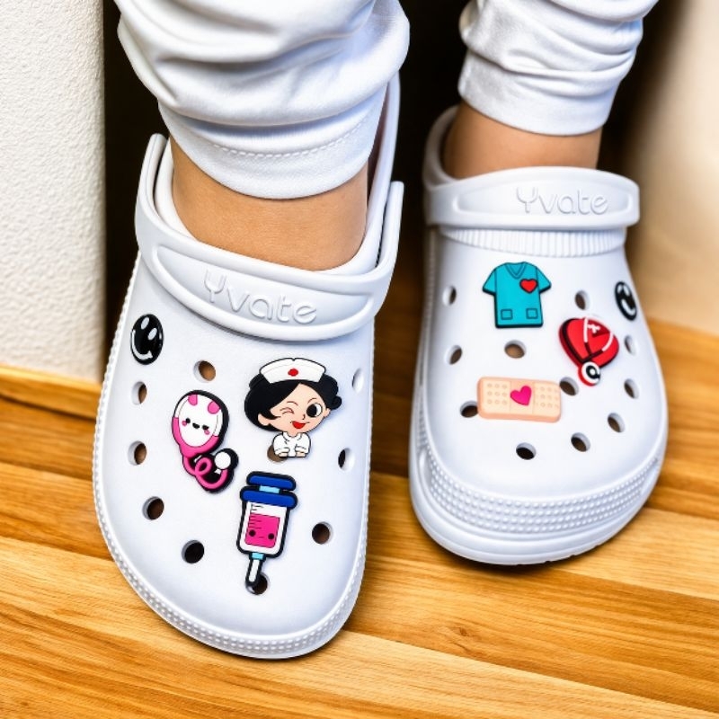 Sandália Plantão 24h Enfermeira Babuche Nuvem Leve Macia Antiderrapante Hospitalar Estágio (Enfermagem) em Oferta na Shopee