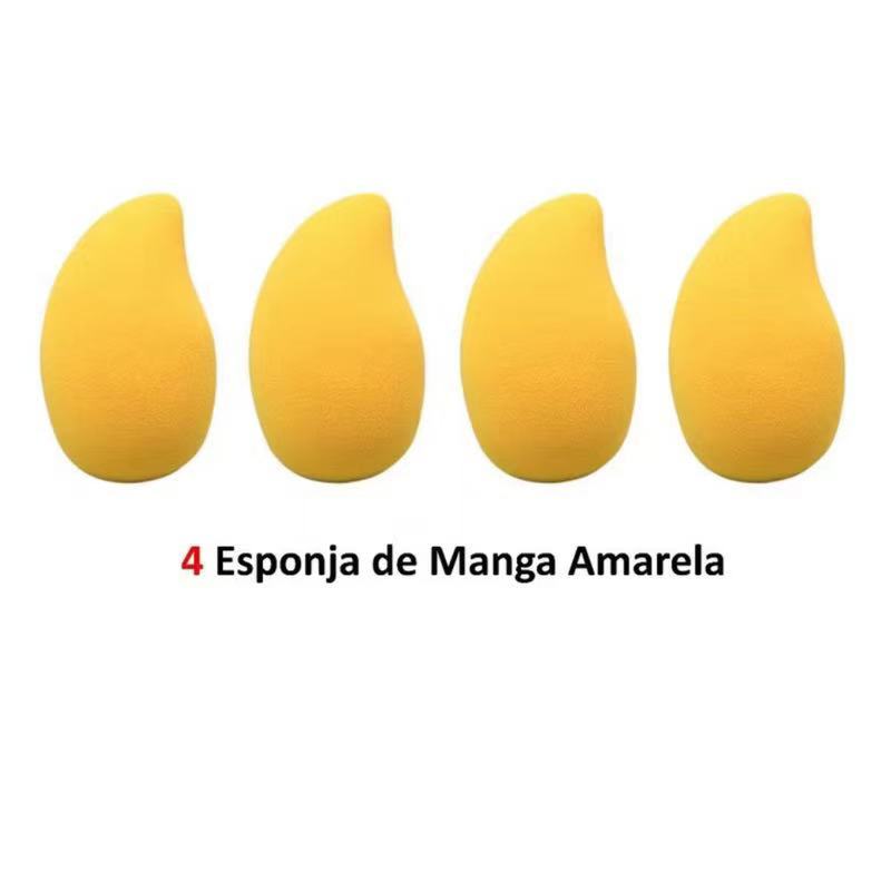 Esponja de Maquiagem Manga Ahania kit 4 Aplicação Uniforme e Versátil