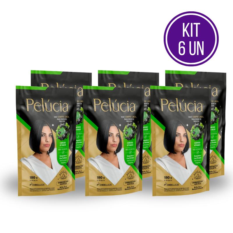 KIT 6 HENÊ PELÚCIA MORENA DESEJADA POUCH