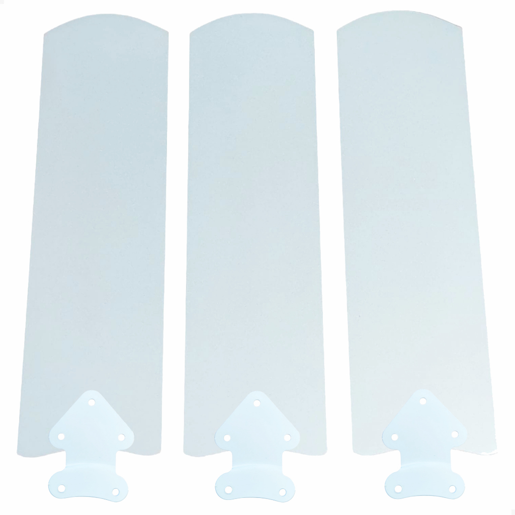 Kit 3 Hélices Pás Garras Ventilador De Teto Tron Branco Todos Modelos Marbella Pera Citrino Eco New