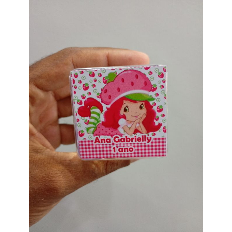 Detalhes do 10, 20, 30 ou 40 kit caixa acrílica moranguinho / moranguinho baby (envio rápido)