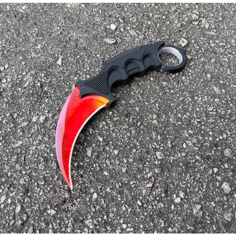 Karambit CS2 Counter Strike Réplica Decorativa Colecionável Pintura a mão