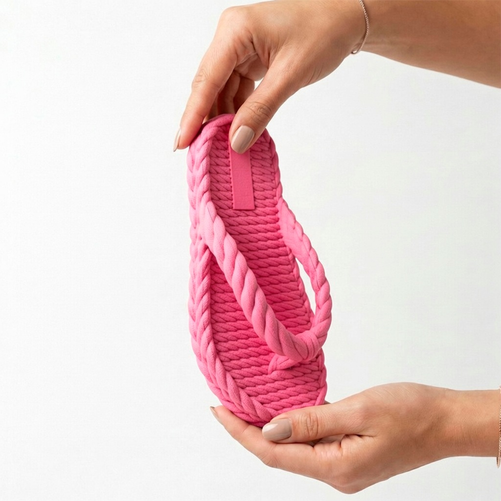 Chinelo Nuvem Sandalia Infantil Trançada Feminino Meninas Leve Confortável Antiderrapante Original