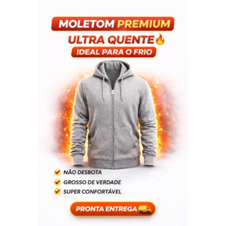 Moletom Masculino e Feminino Aberto com Zíper e Bolso Canguru Capuz Casual Térmico Urbano em Oferta na Shopee