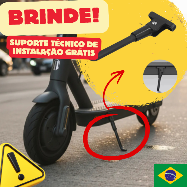 SUPORTE PEZINHO DESCANSO PARA PATINETE ELÉTRICO  Suporte pezinho de descanso para patinete elétrico, ideal para reposiçã