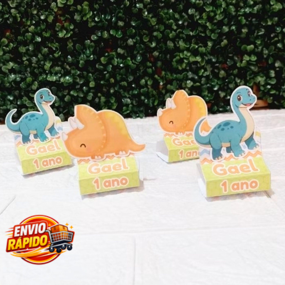 Porta Bis Duplo Dinosssauro Baby Personalizado| Lembrancinha| Festa Infantil/aniversário/mesversário
