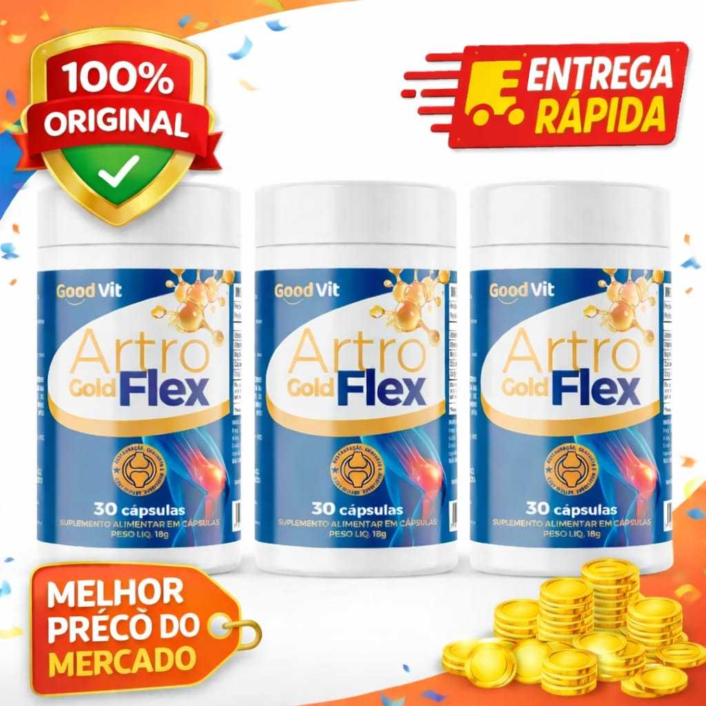 Colágeno Artroflex Gold GoodVit Colageno Magnésio Calcio Vitamina D Vitamina K2