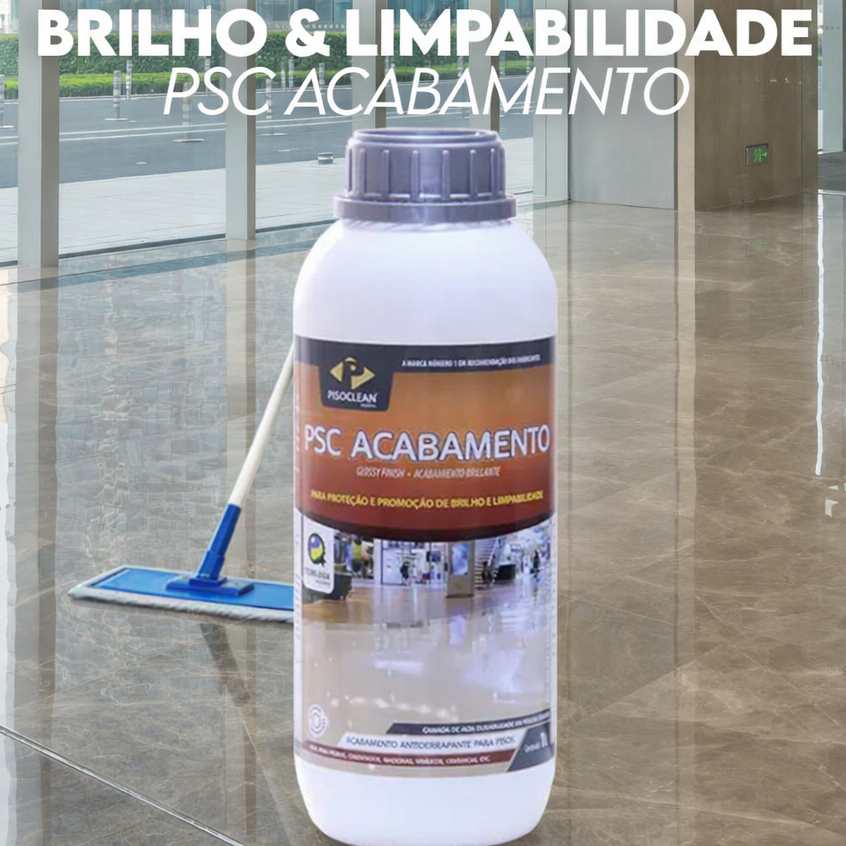 Resina Incolor Brilhante PSC Acabamento Para Pisos (base Água) Pisoclean 1litro