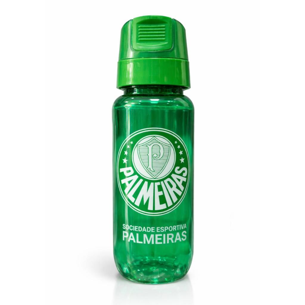 Garrafa Squeeze Palmeiras 500ml – Verde com Tampa Flip Top