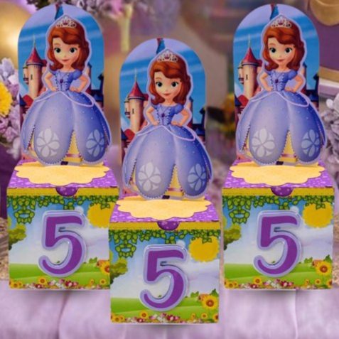 Caixa Cenario Princesa sofia  | Personalizados | Lembrancinhas | Festa infantil | Aniversário