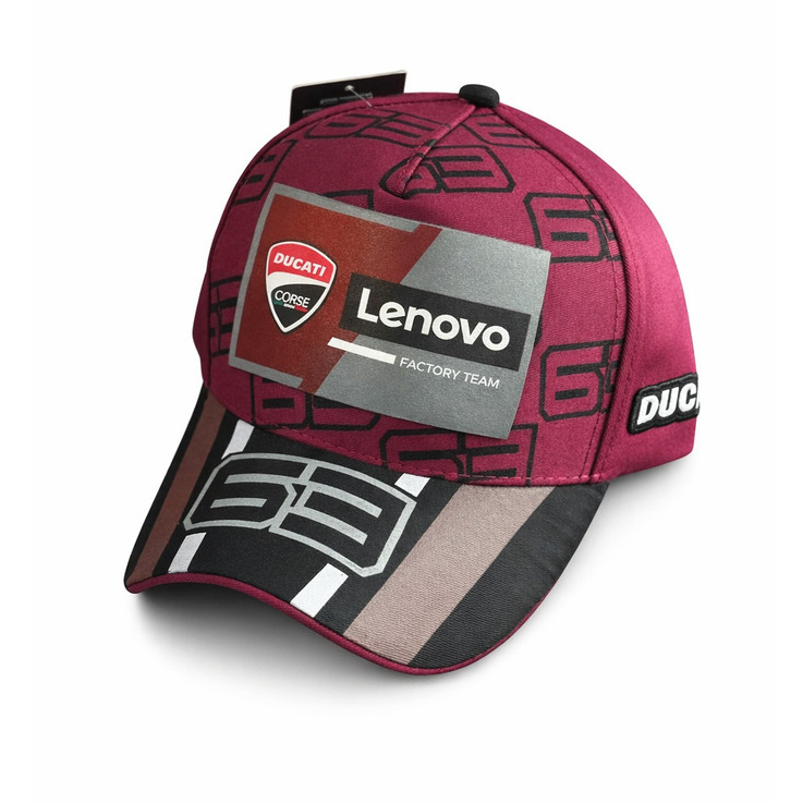 Boné Ducati 63 Lenovo Vinho Trucker Snapback