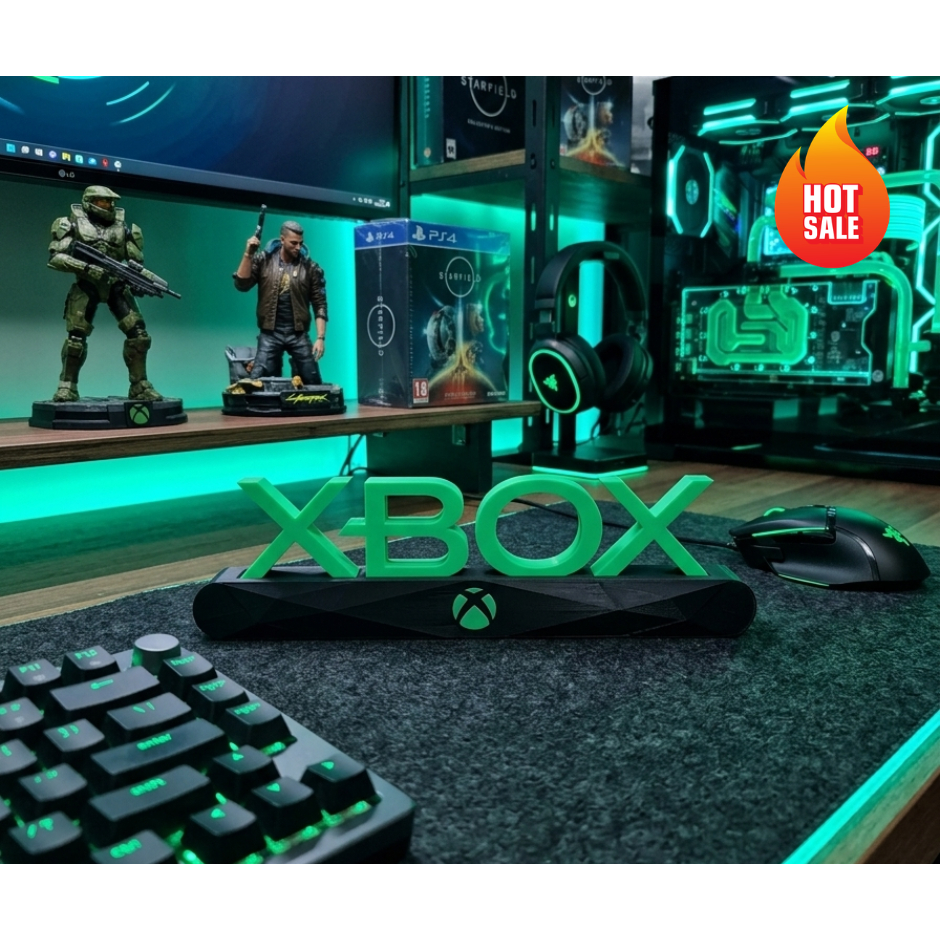 Letreiro Gamer XBOX Decorativo | Placa Geek videogame para Decoração de Game Room