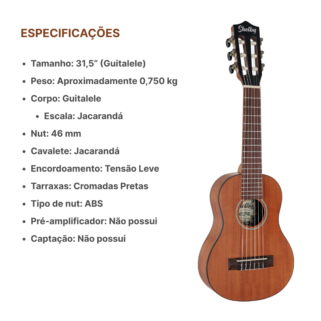 Guitalele Eletroacústico Hofma Shelby Gk6m — imagem 2 de 2