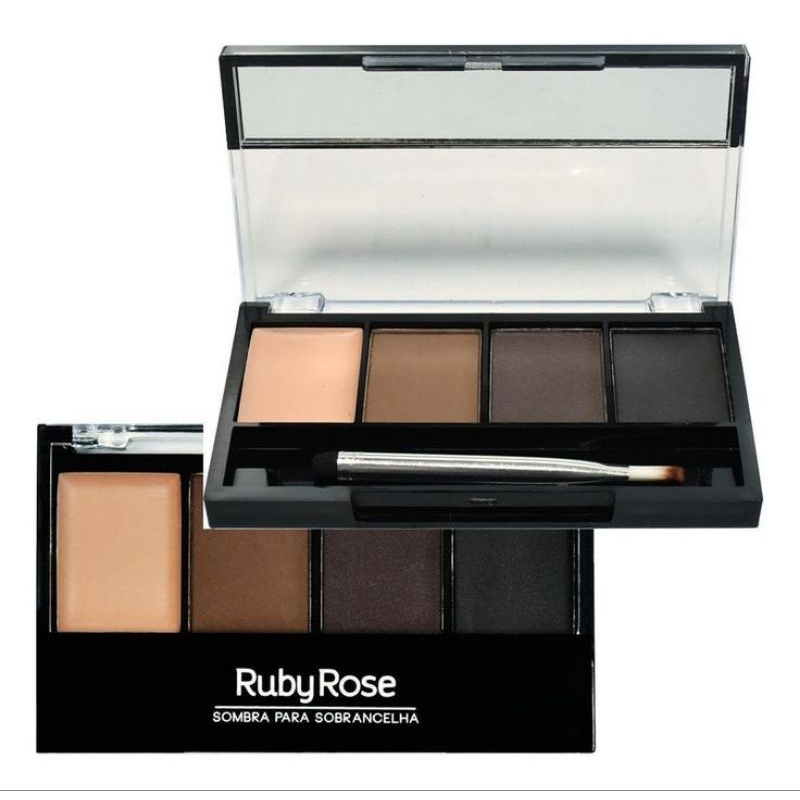 Paleta de Sombra para Sobrancelhas Ruby Rose Trio de Sombras