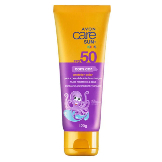 Protetor Solar Infantil Care Sun+ Kids FPS 50 120 g Avon