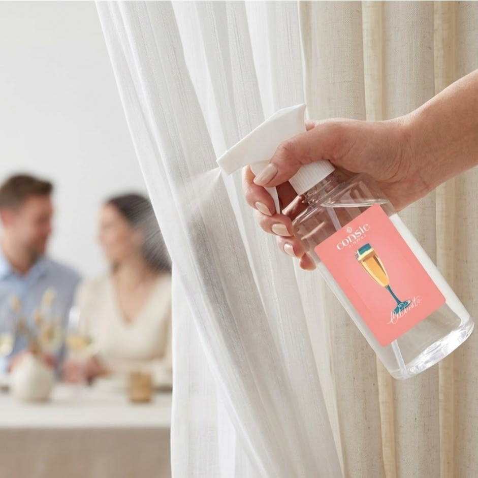 Água perfumada para tecidos e lençóis- fragrâncias Celebrate coleção Aconchego 500ml