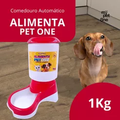 Comedouro Automático Truqys Pets Vermelho com Galão - 1Kg