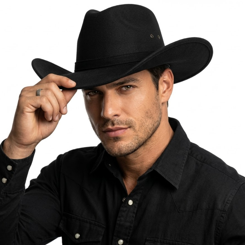 Chapéu Country Sertanejo Unissex Estilo Boiadeiro Clássico Rodeio em Oferta na Shopee