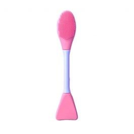 Espátula Dupla de Silicone com Escova para Skin Care em Oferta na Shopee