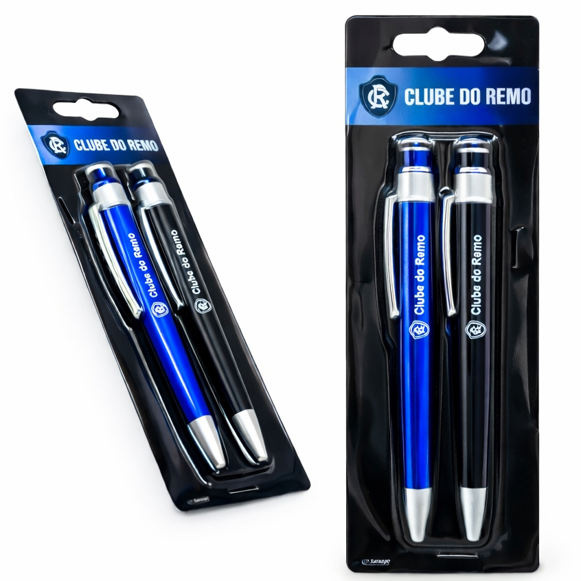 CONJUNTO 2 CANETAS CLUBE REMO OFICIAL em Oferta na Shopee