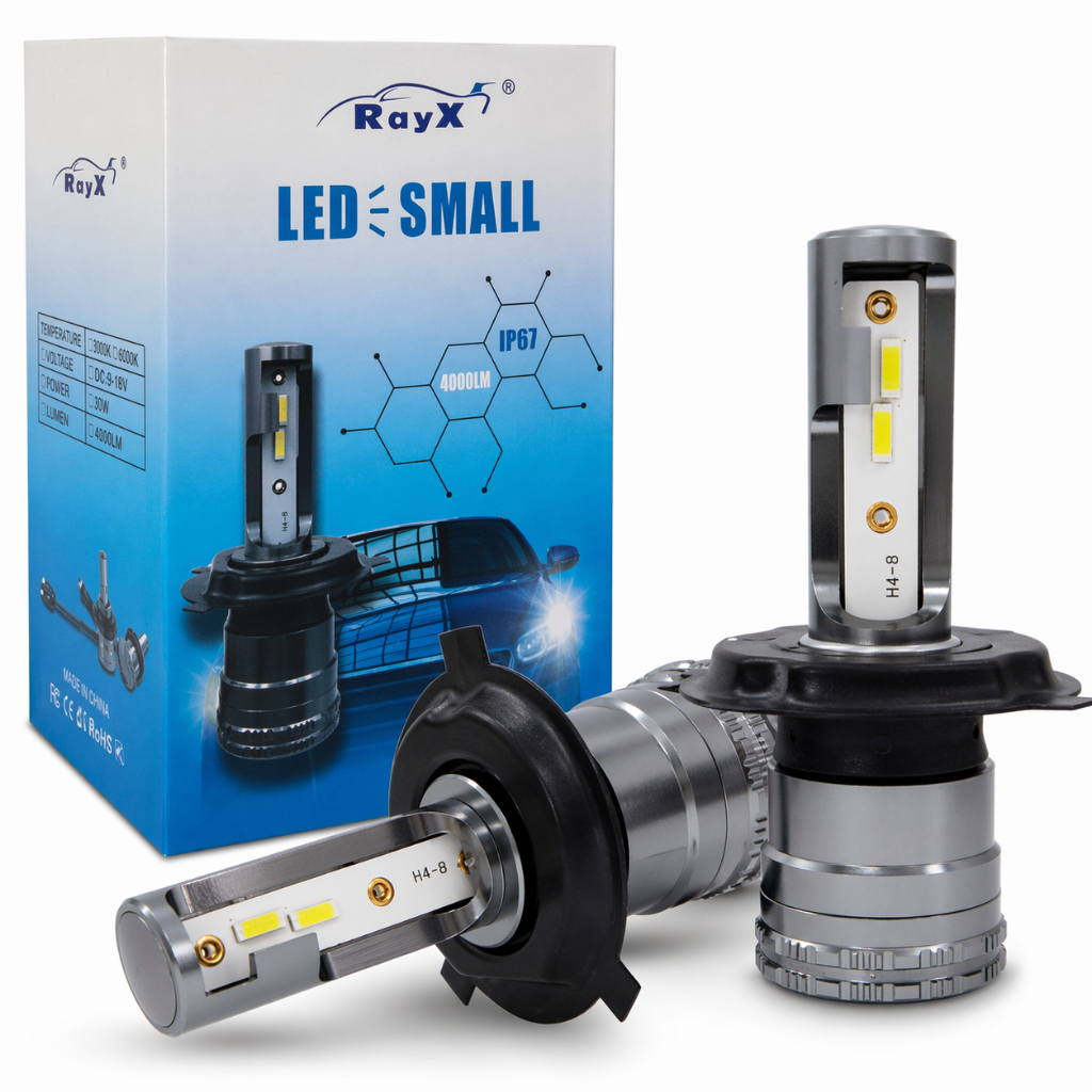 Lampada LED Farol Super Brilho 8400Lm 6000K Rayx Alta Potencia H1 H3 H4 H7 H11 H16 H27