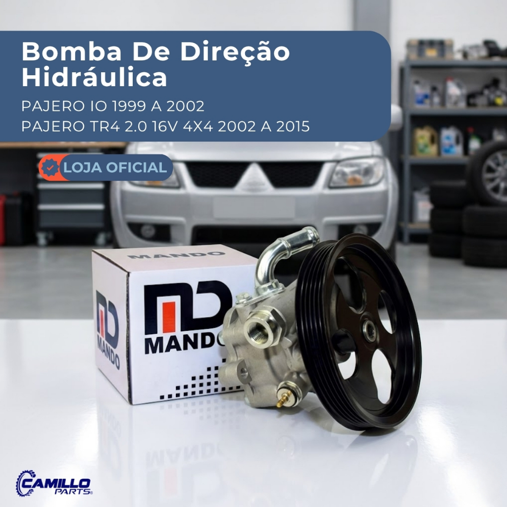Bomba Direção Hidráulica Mitsubishi Pajero TR4 2.0 16V 4x4 2002 a 2015 Pajero IO Mando