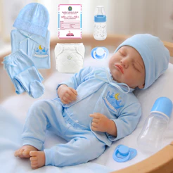 Bebê Boneca Reborn Siliconada Realista Pode dar Banho Em Promoção