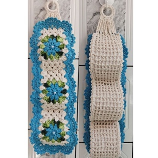 Porta Papel Higiênico para 2 e 3 Rolos em Crochê em Oferta na Shopee