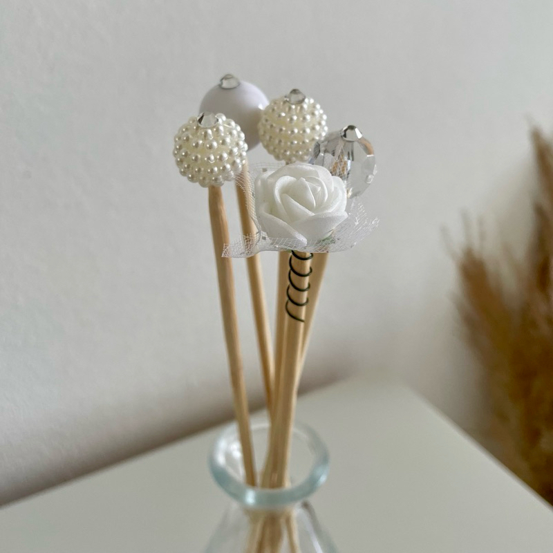 Kit Varetas Decoradas para Difusor de Aromas Luxo / Decoração Casa Banheiro Lavabo