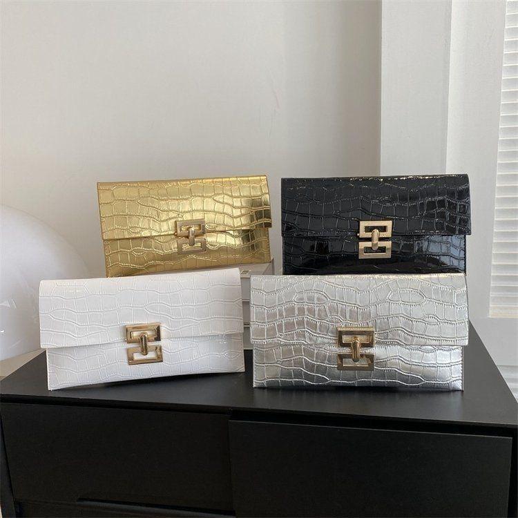 Bolsas de mão elegante estilo Clutch com design geómetrico - diversas cores