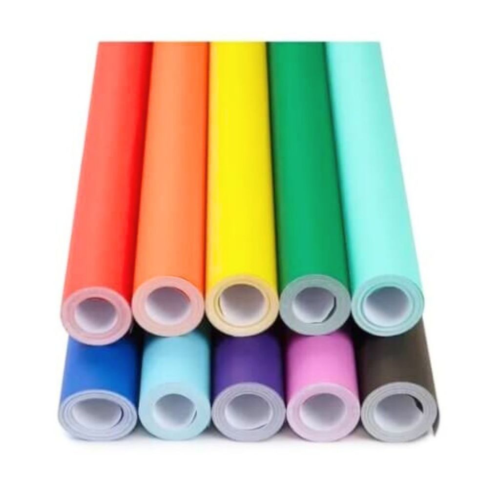 Papel Autocolante Adesivo Colorido 3 Metros x 45 Cms Original 80 Micras Lavável Excelente Para Decorar Restaurar Promo