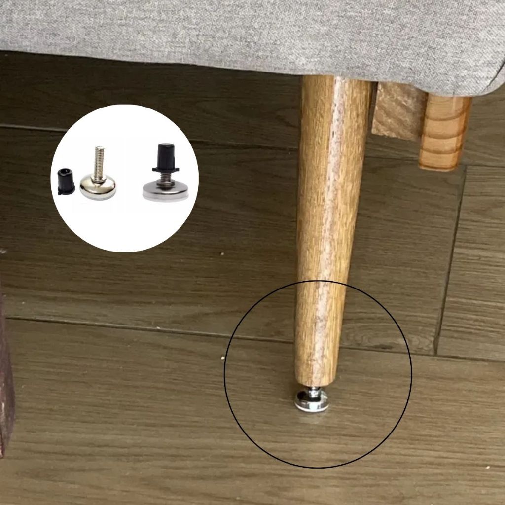 48 Sapata Niveladora Pé para Móveis de Mesa de Madeira sapata  21mm 48 Peças