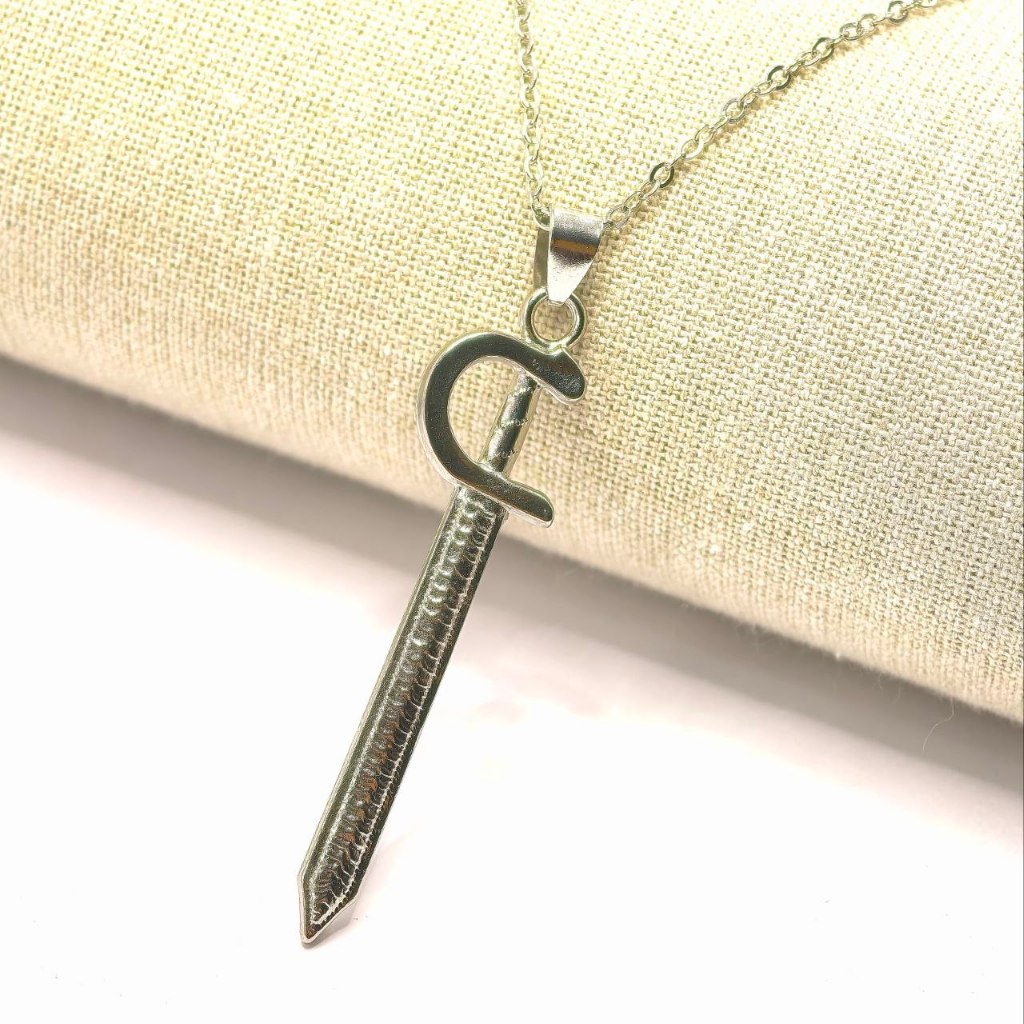 Colar Espada guerreiro - Colar pingente 6cm corrente 50cm - BIJUTERIA - Colar São Jorge - Colar Ogum