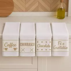 Kit 3, 5 E 10 panos de copa / Algodão Felpudo / Alta Absorção para Kit Cozinha e Copa / Uso Diário / Limpeza Domésticas