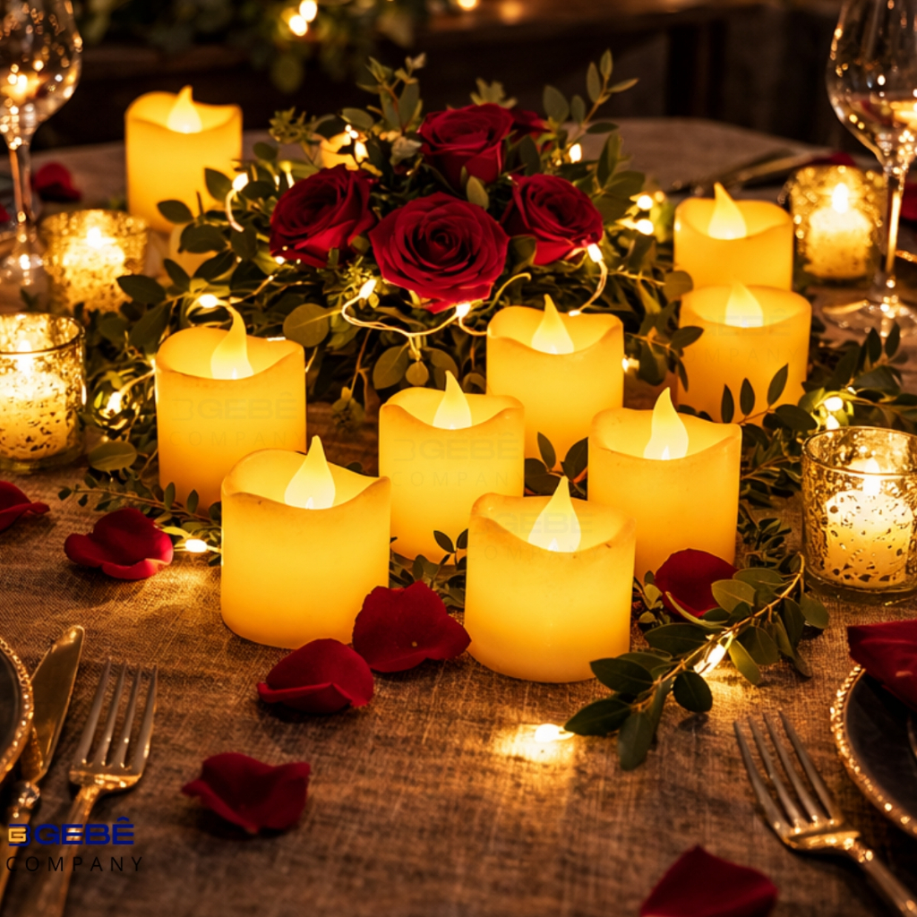 3/4/5 Pcs Velas Led Eletrônica Decorativa Luz Amarela Festa Casamento Igreja