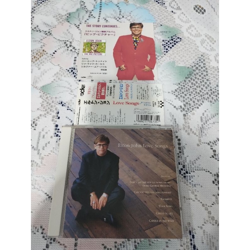 cd Elton John Love Songs importado made In Japan+ Obi raríssimo raríssimo