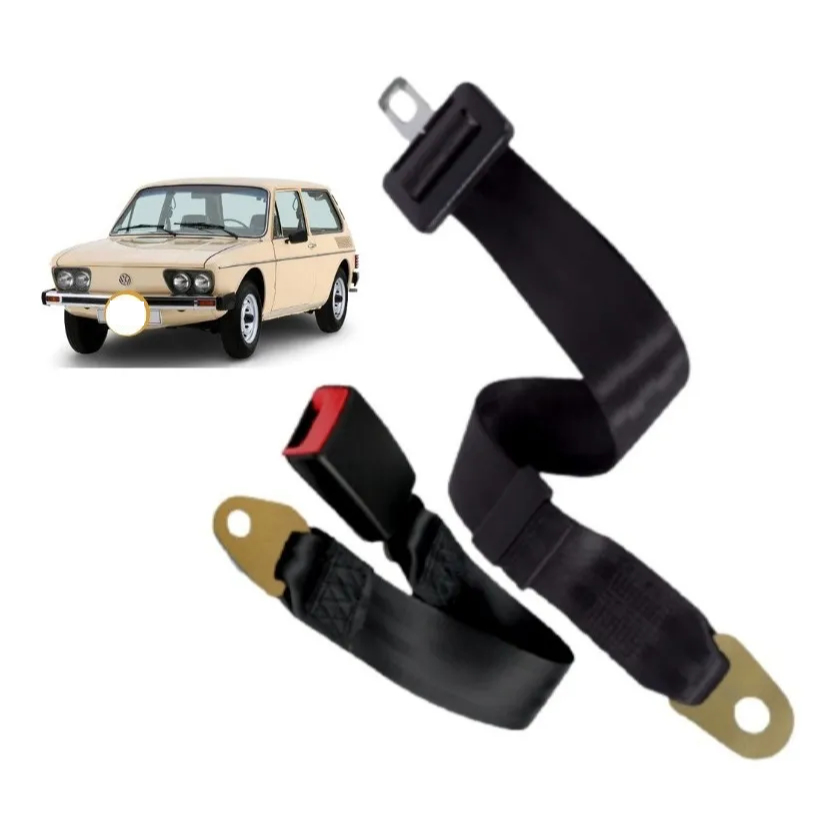 CINTO SEGURANÇA ESTÁTICO ABDOMINAL VOLKSWAGEN BRASILIA 2 PONTOS MACHO 120 CM E FEMEA 43 CM