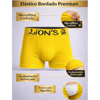 Kit c/4/6/8 cueca Box adulto Boxer microfibra confortável forro 100% algodão do P ao GG em Oferta na Shopee