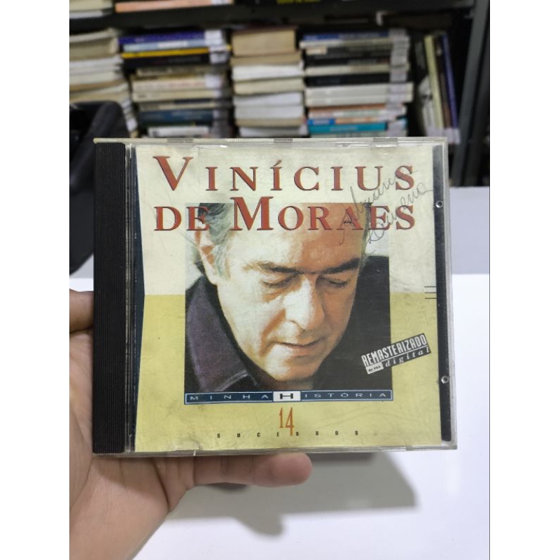 CD VINÍCIUS DE MORAES - REMASTERIZADO EM DIGITAL - 14 SUCESSOS - MINHA HISTÓRIA - CD Usado conservado - REF:CD 650