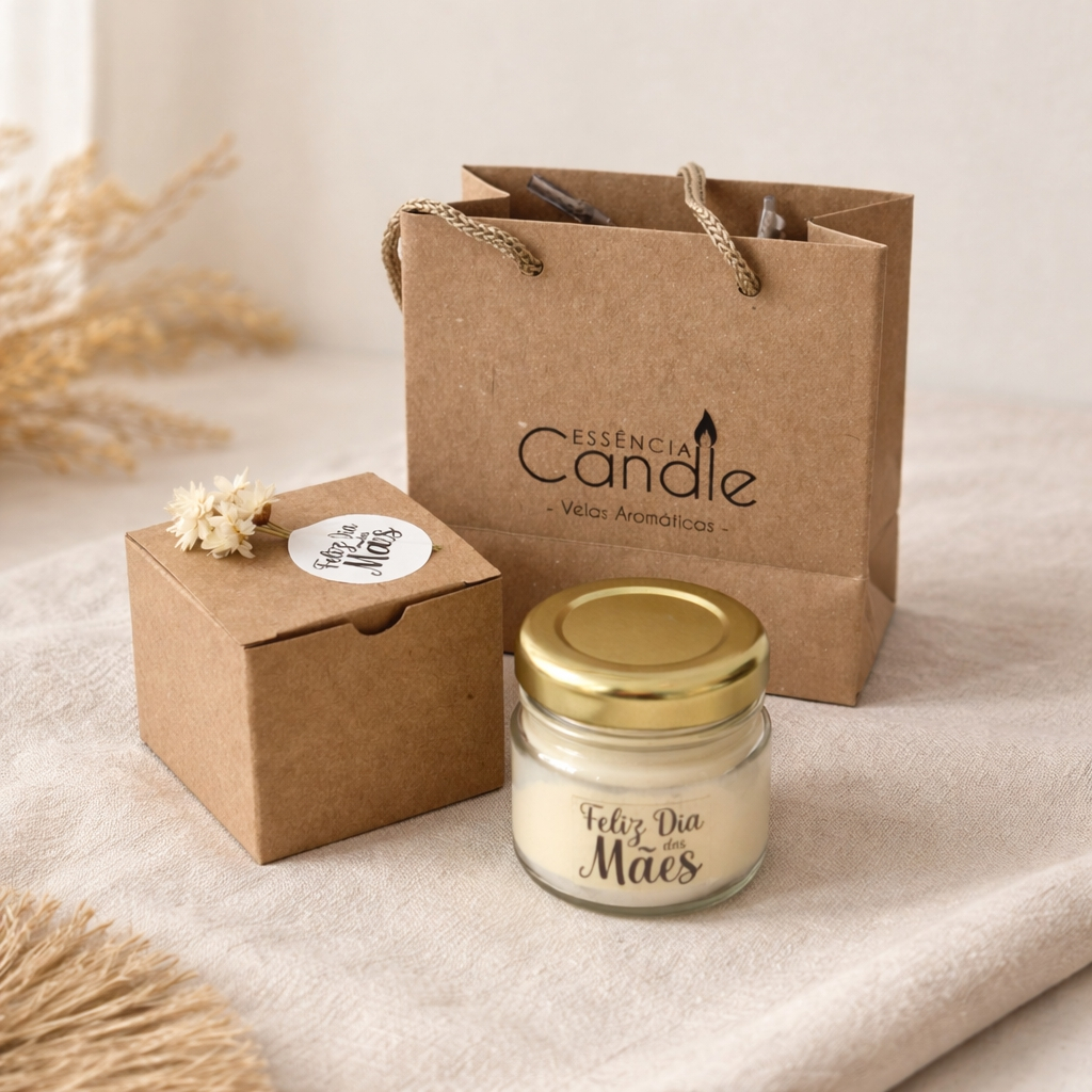 Imagem PRONTO para PRESENTE - Dia das Mães SACOLINHA - MINI VELAS Aromáticas perfumadas lembrancinhas