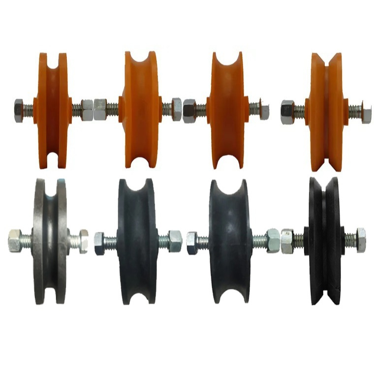 Roldana De Nylon C/Rolamento 2 Polegadas (50,8mm) Canal V. U8MM ,1/2 E 5/8 (1UND)