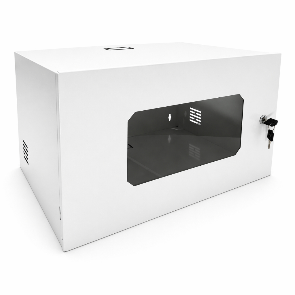 Mini Rack  6U 350mm Padrão 19 Max Eletron  Para Acessorios Intelbras; DVR;  Switch; TI; Telecom;